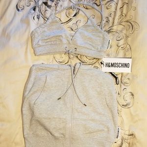 RARE MOSCHINO H&M Sweat Set NWT